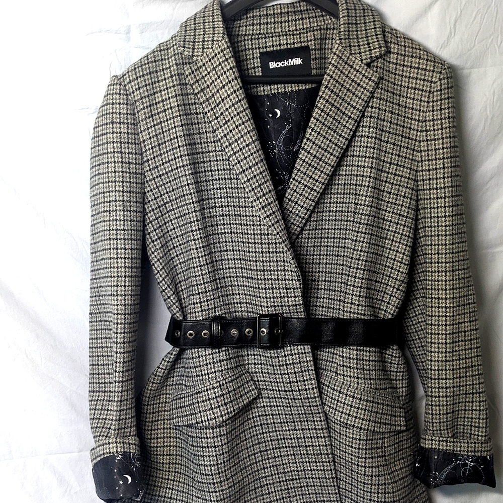 BlackMilk belted wool tweed and celestial blazer NWT size 16